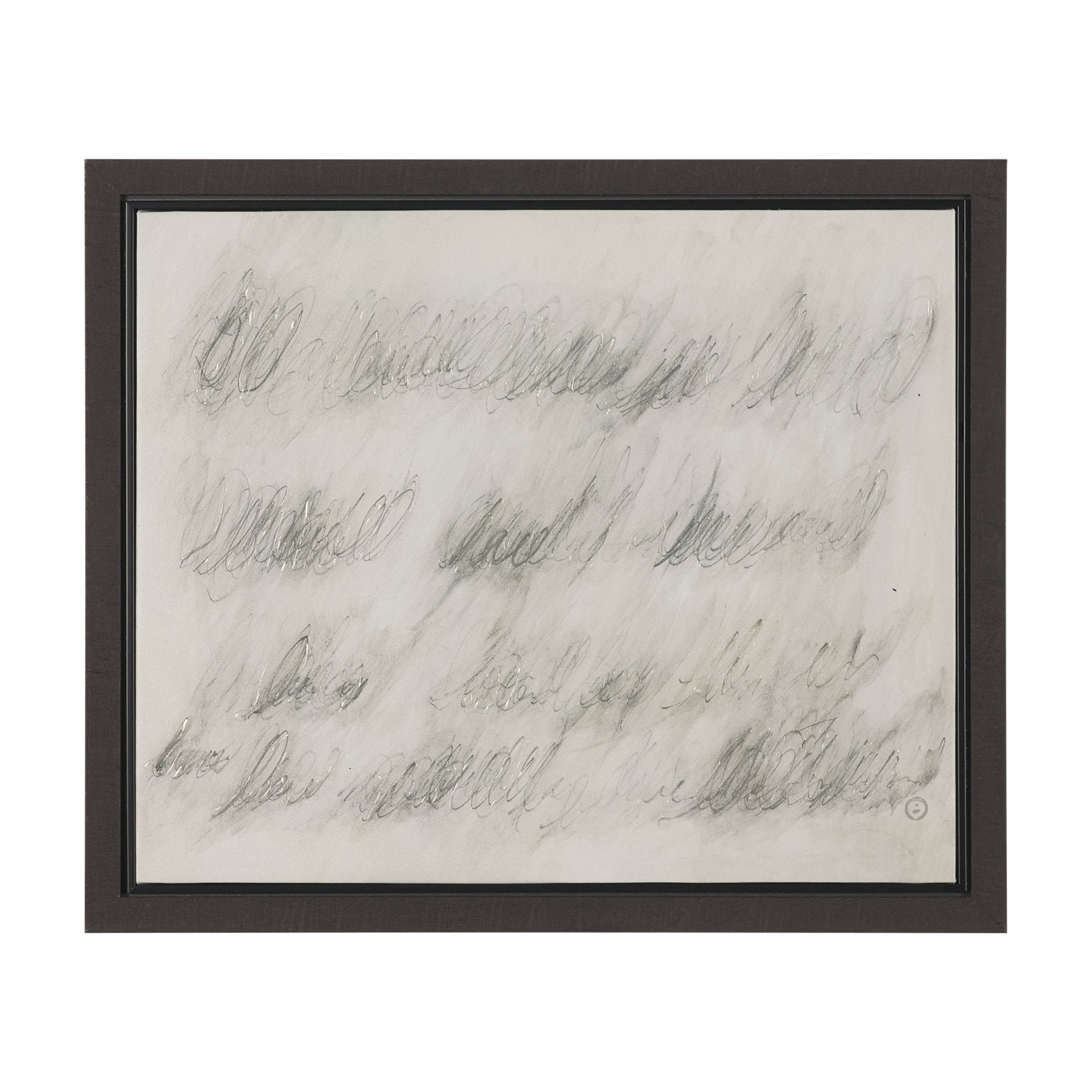 Message Hand Embelished Textured Framed Canvas Artwork