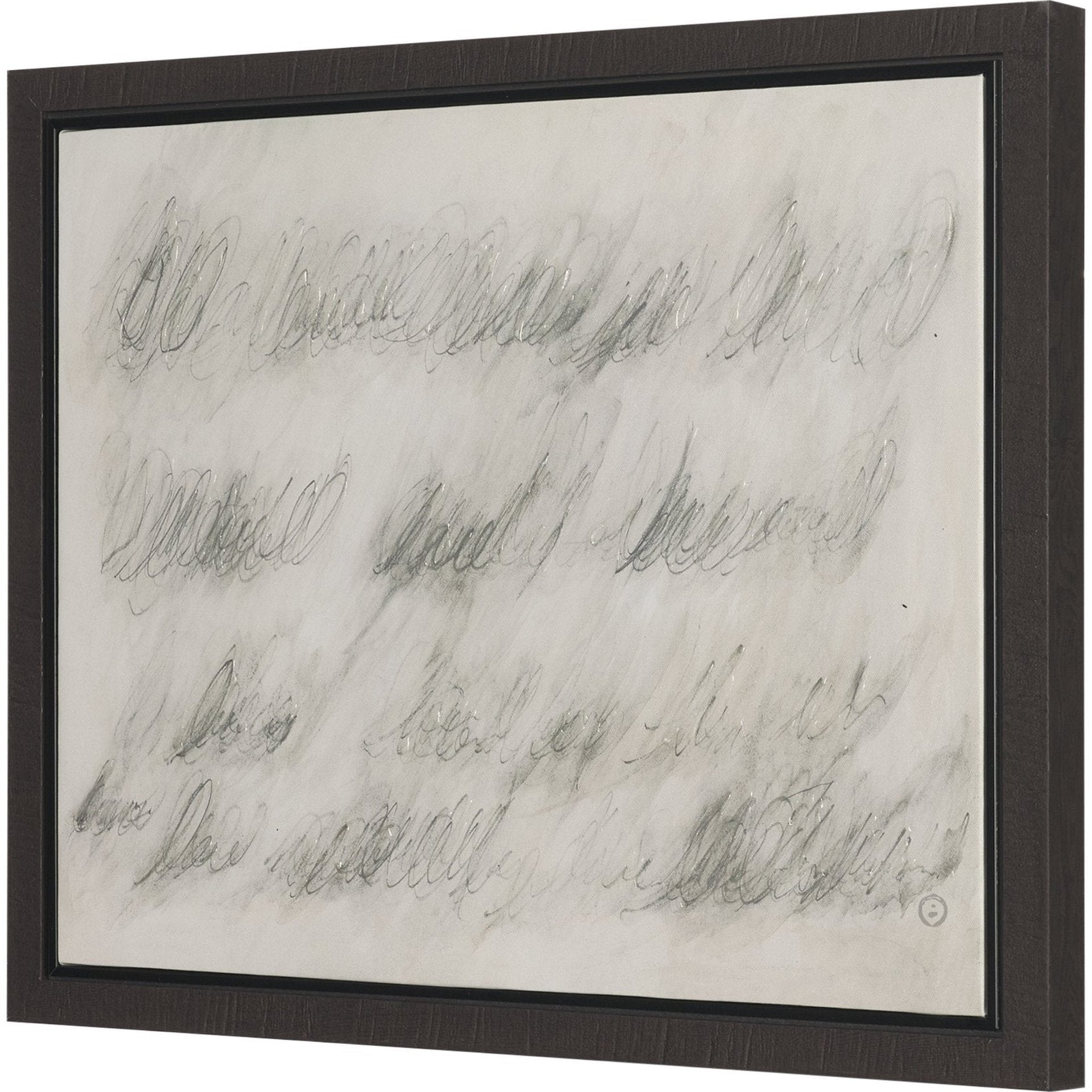 Message Hand Embelished Textured Framed Canvas Artwork
