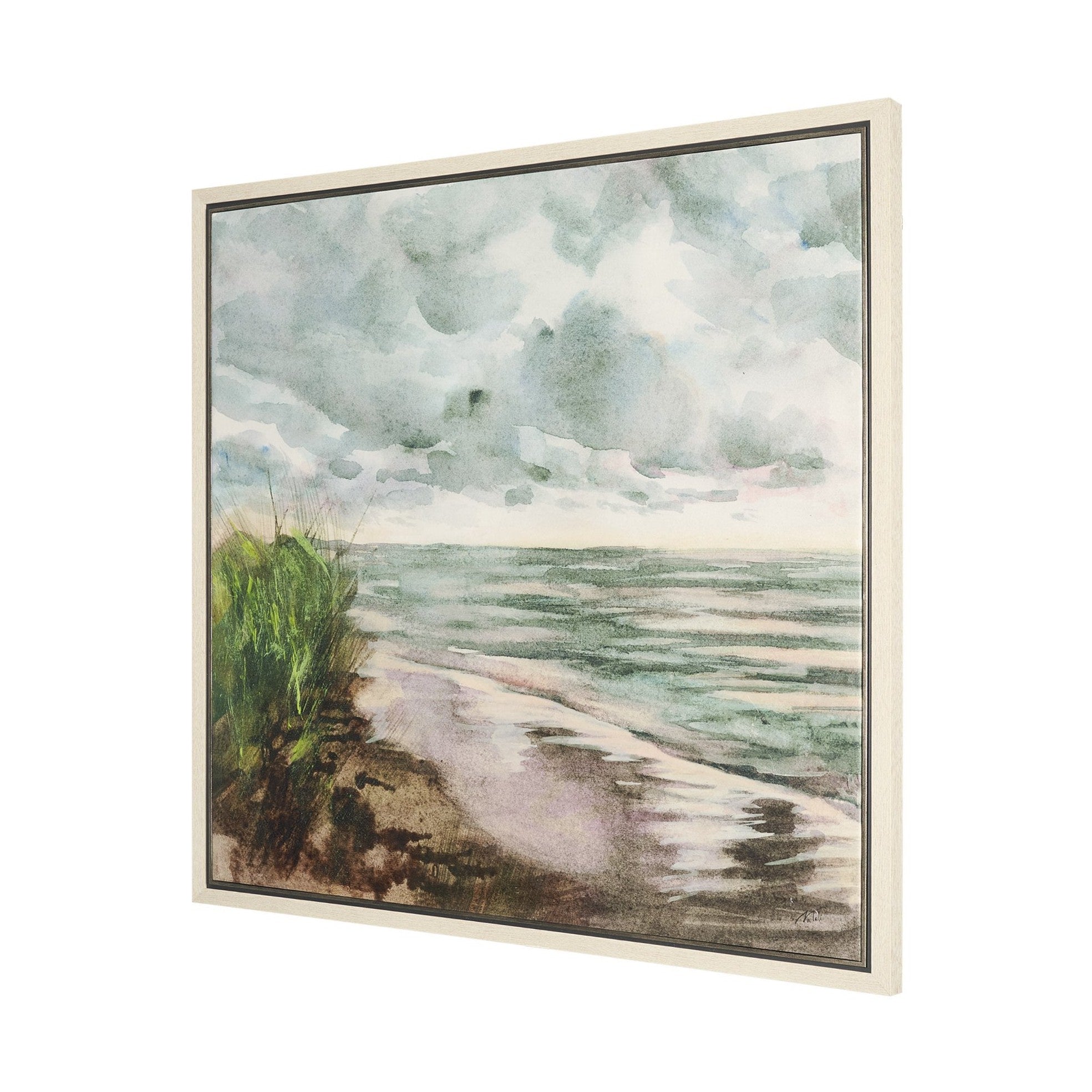 Beach View Framed Canvas Artwork