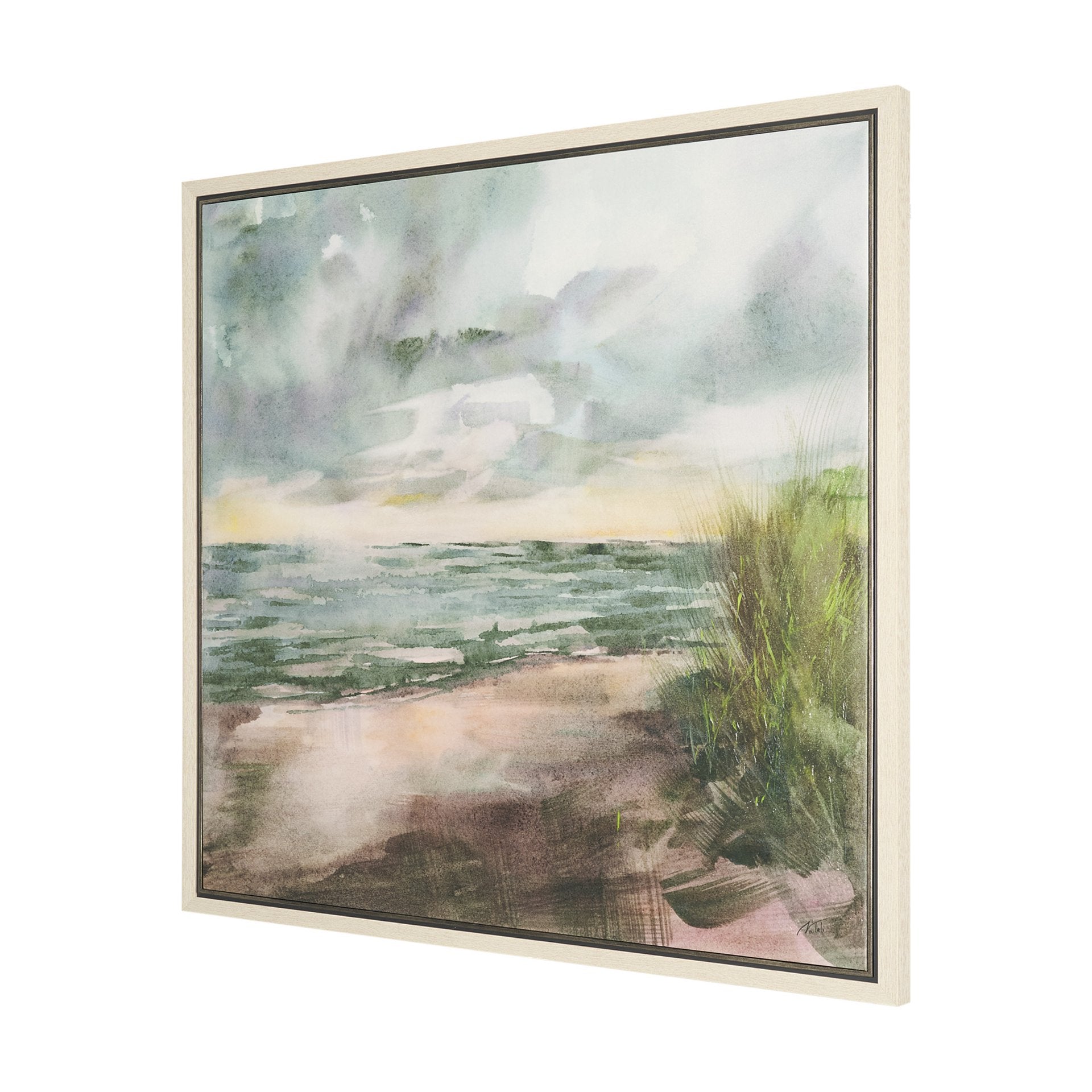 Beach View Framed Canvas Artwork
