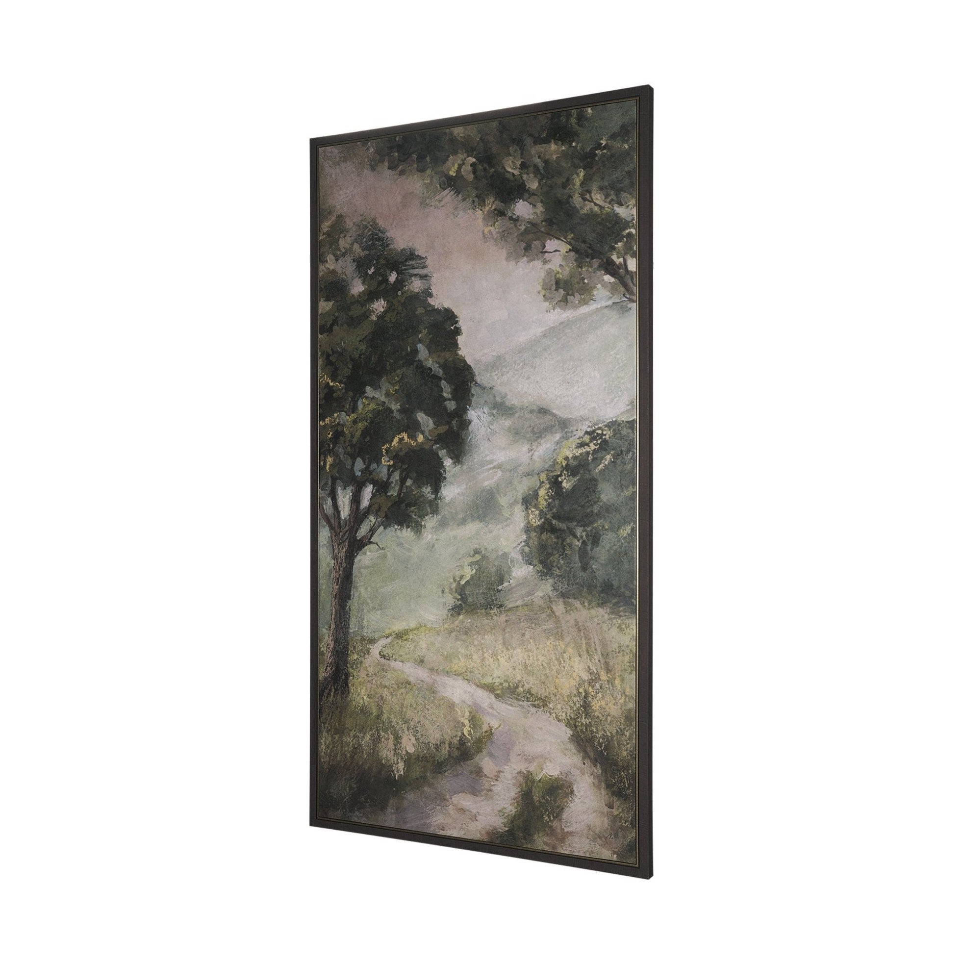 Silent Forest Textured Framed Canvas Artwork