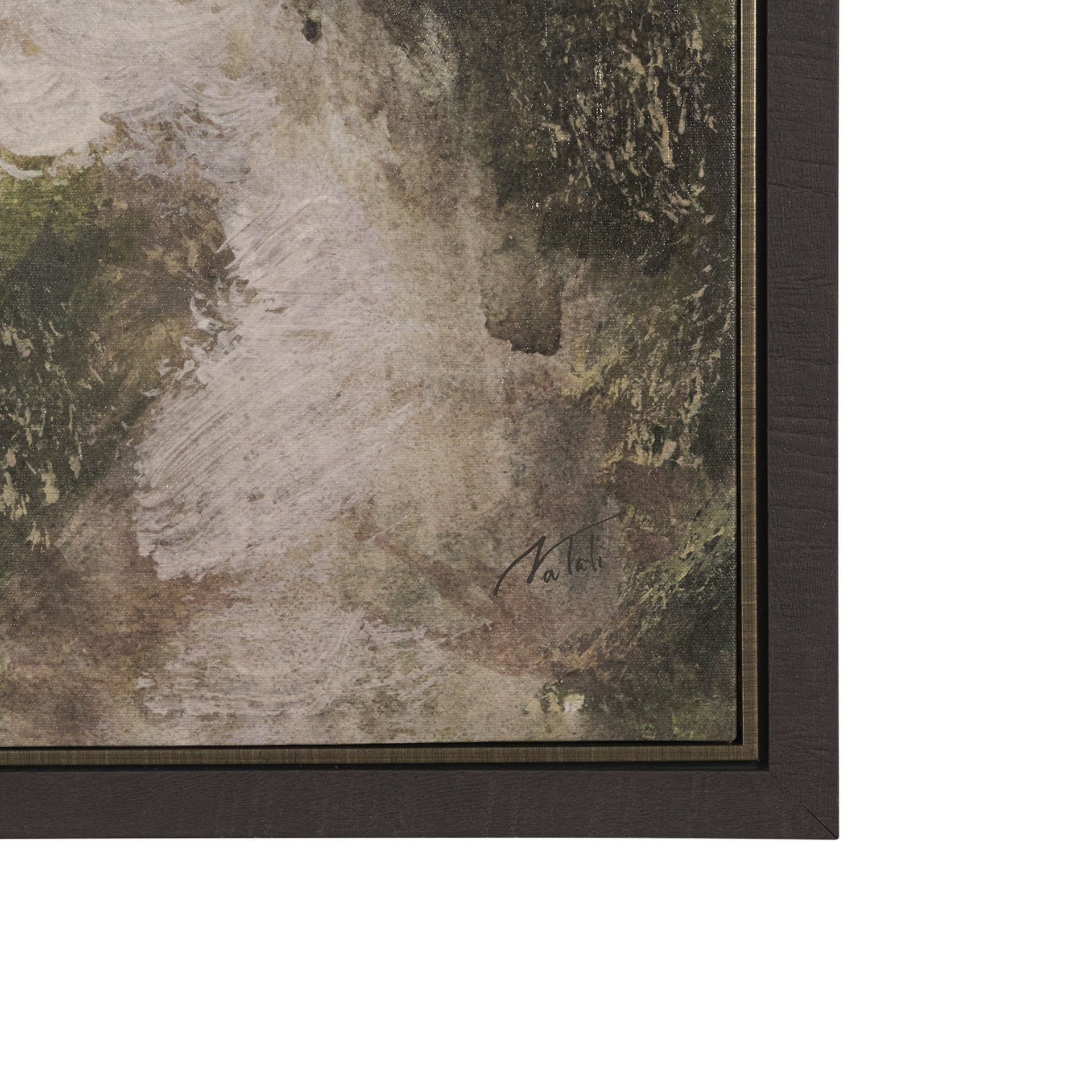 Silent Forest Textured Framed Canvas Artwork