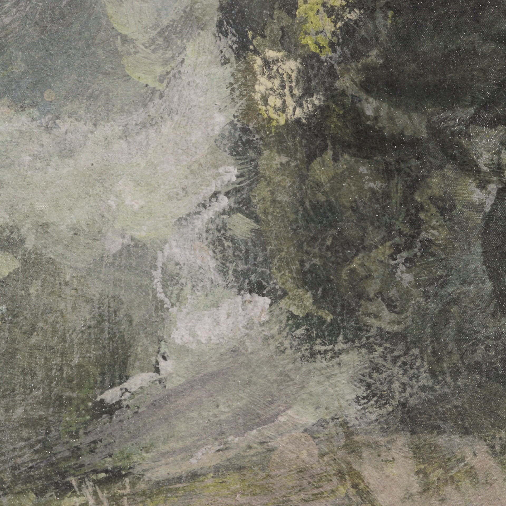 Silent Forest Textured Framed Canvas Artwork