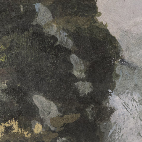 Silent Forest Textured Framed Canvas Artwork