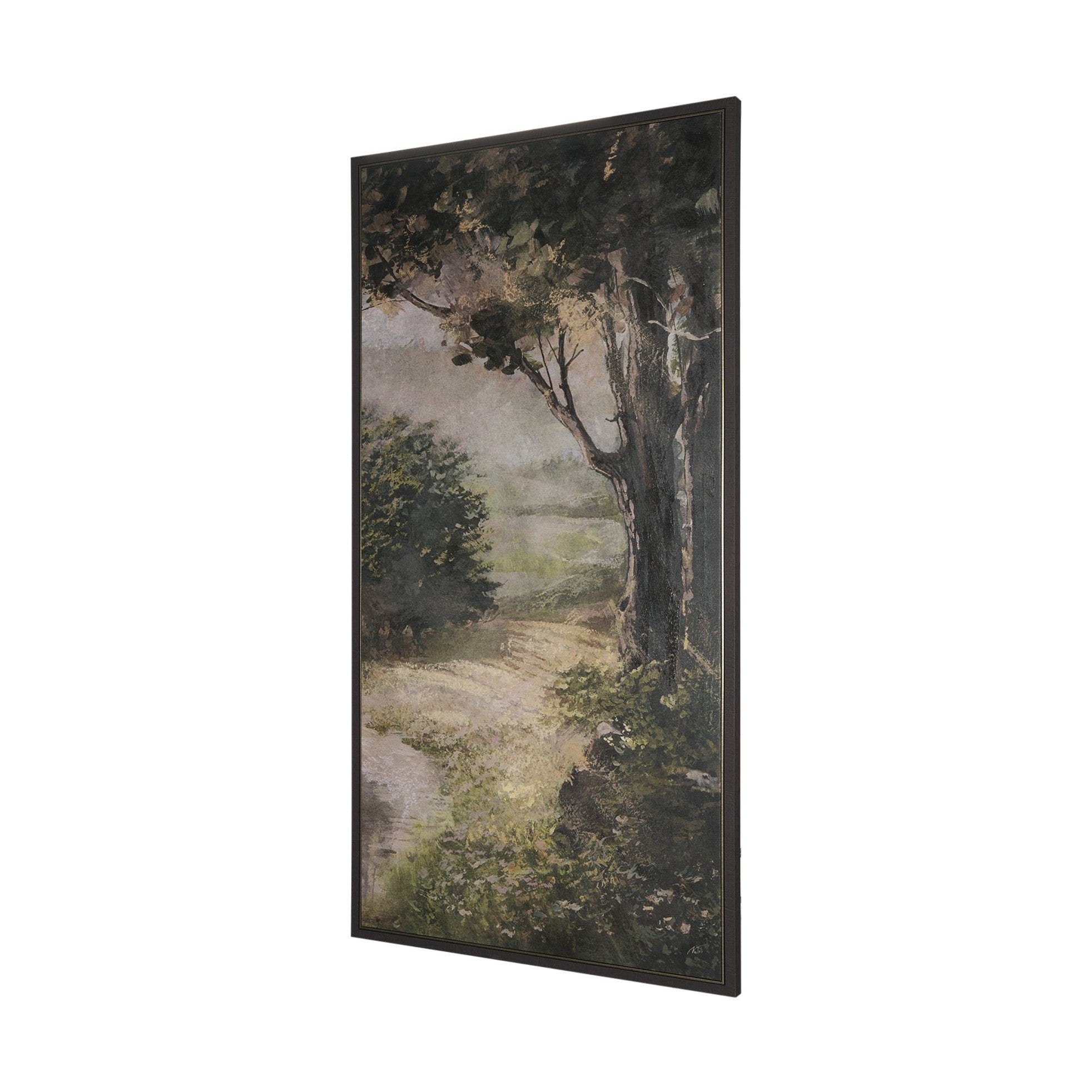 Silent Forest Textured Framed Canvas Artwork