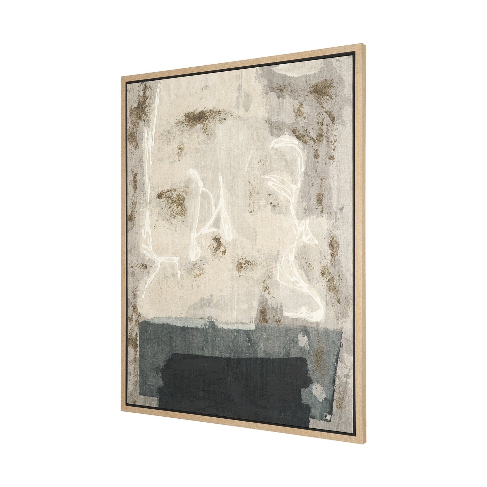 Textural Echo Framed Canvas Artwork