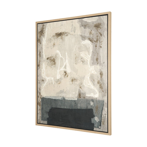 Textural Echo Framed Canvas Artwork