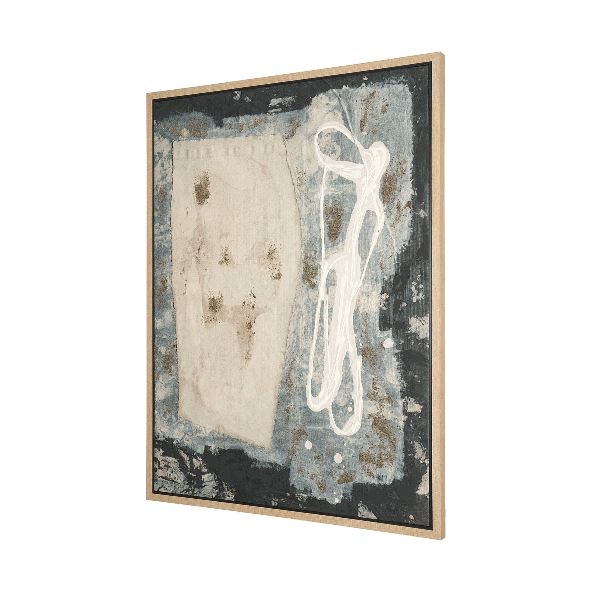 Textural Echo Framed Canvas Artwork