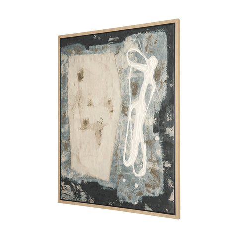 Textural Echo Framed Canvas Artwork