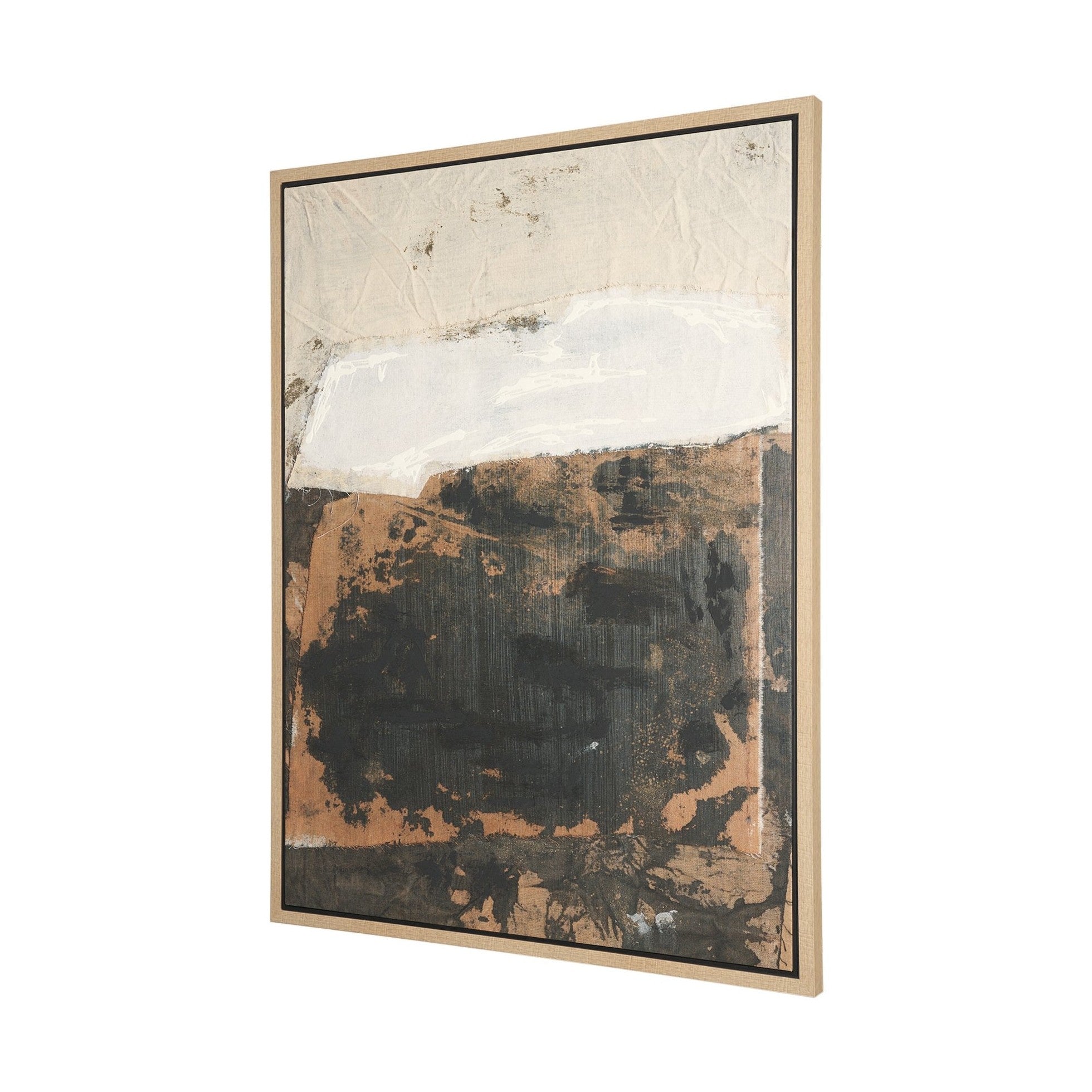 Textural Echo Framed Canvas Artwork