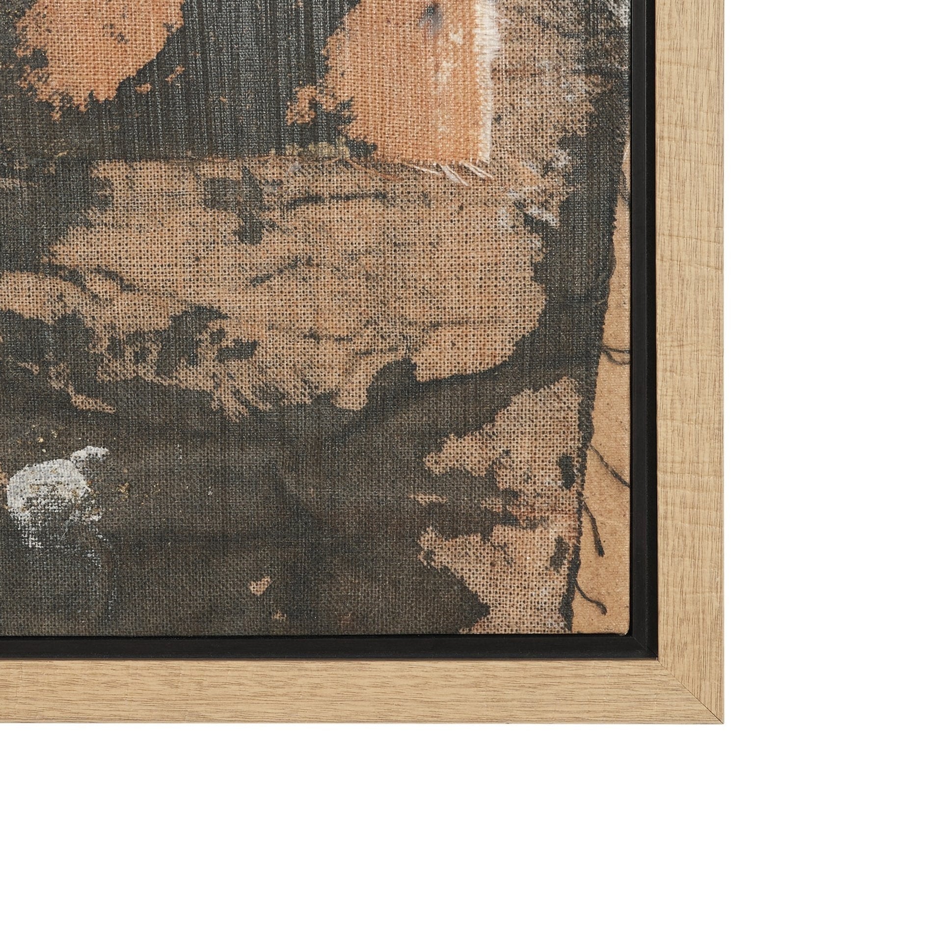 Textural Echo Framed Canvas Artwork