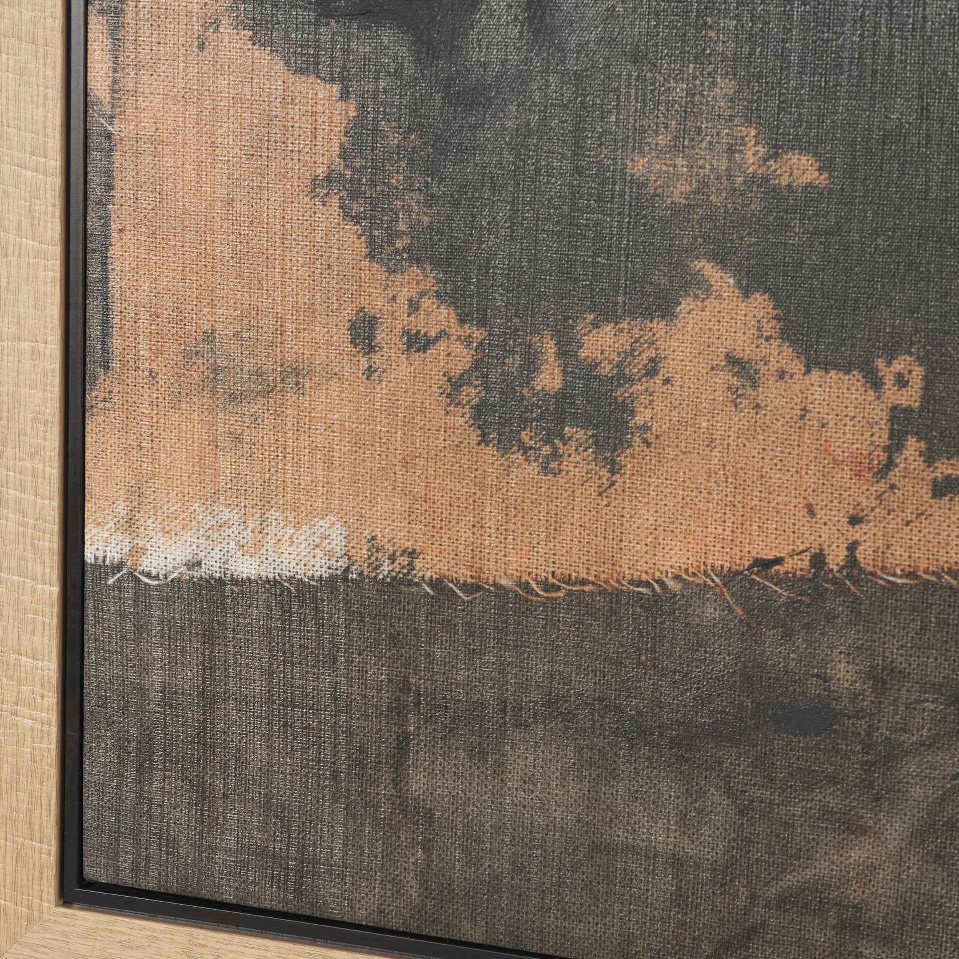 Textural Echo Framed Canvas Artwork