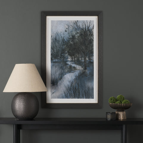 Brook and Willows Textured Framed Artwork