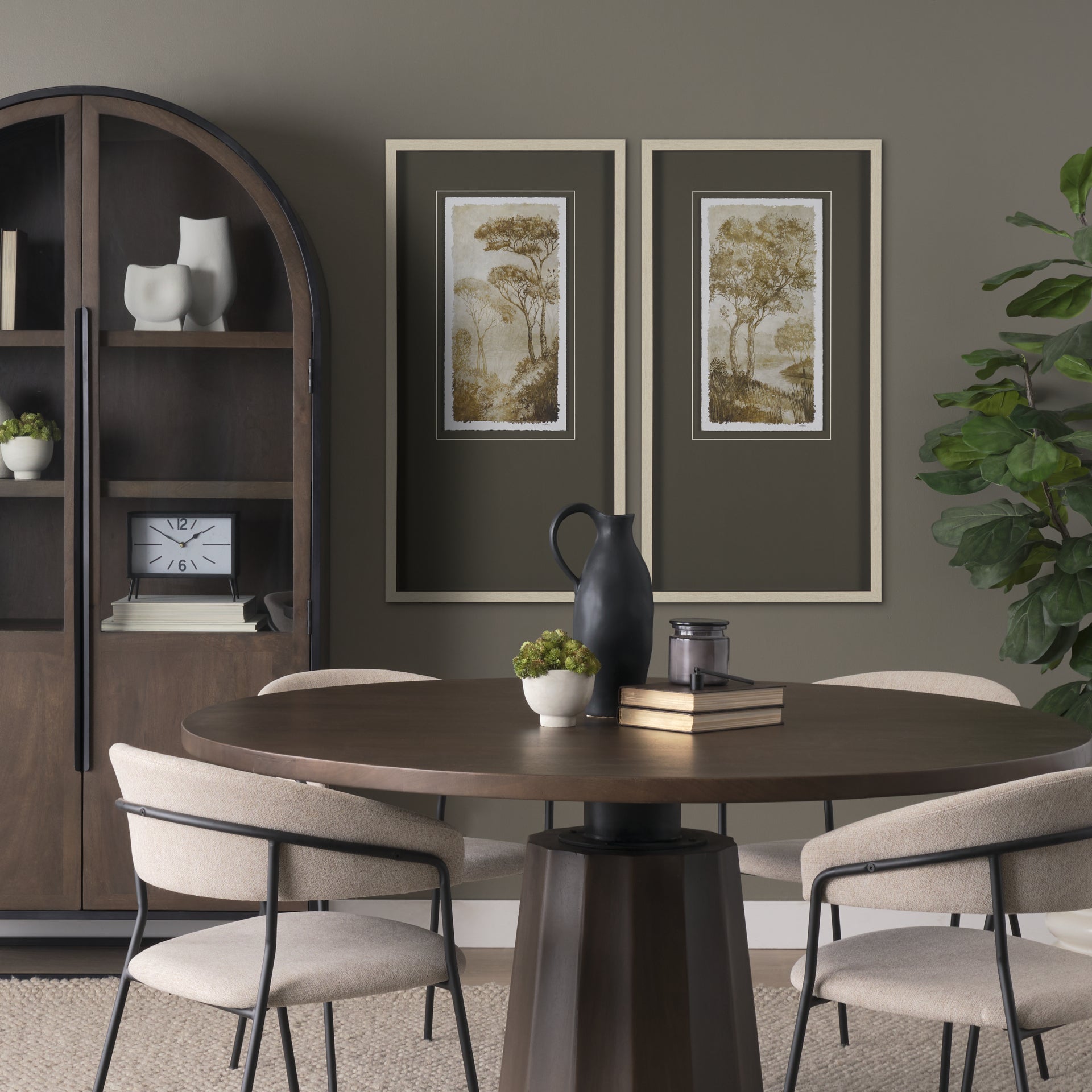 Timeless Vista Hand Embelished Textured Framed Artwork