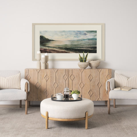 Coastal Splendor Hand Embelished Framed Artwork