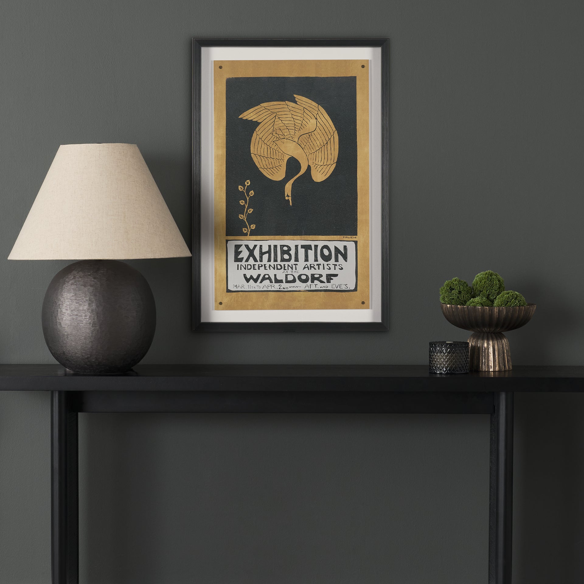 Ephemera Exhibition Text Frame Artwork