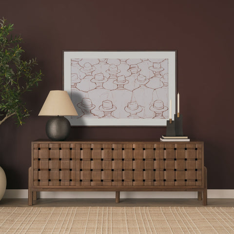 Hats Hand Embelished Framed Artwork