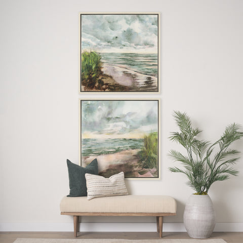 Beach View Framed Canvas Artwork