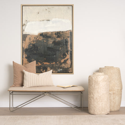 Textural Echo Framed Canvas Artwork