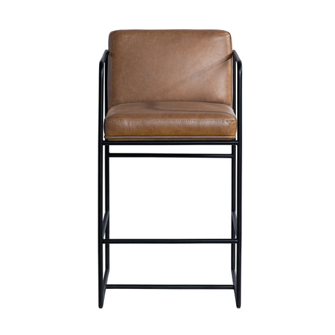 Stamford 36" Brown Leather Seat Counter Stool