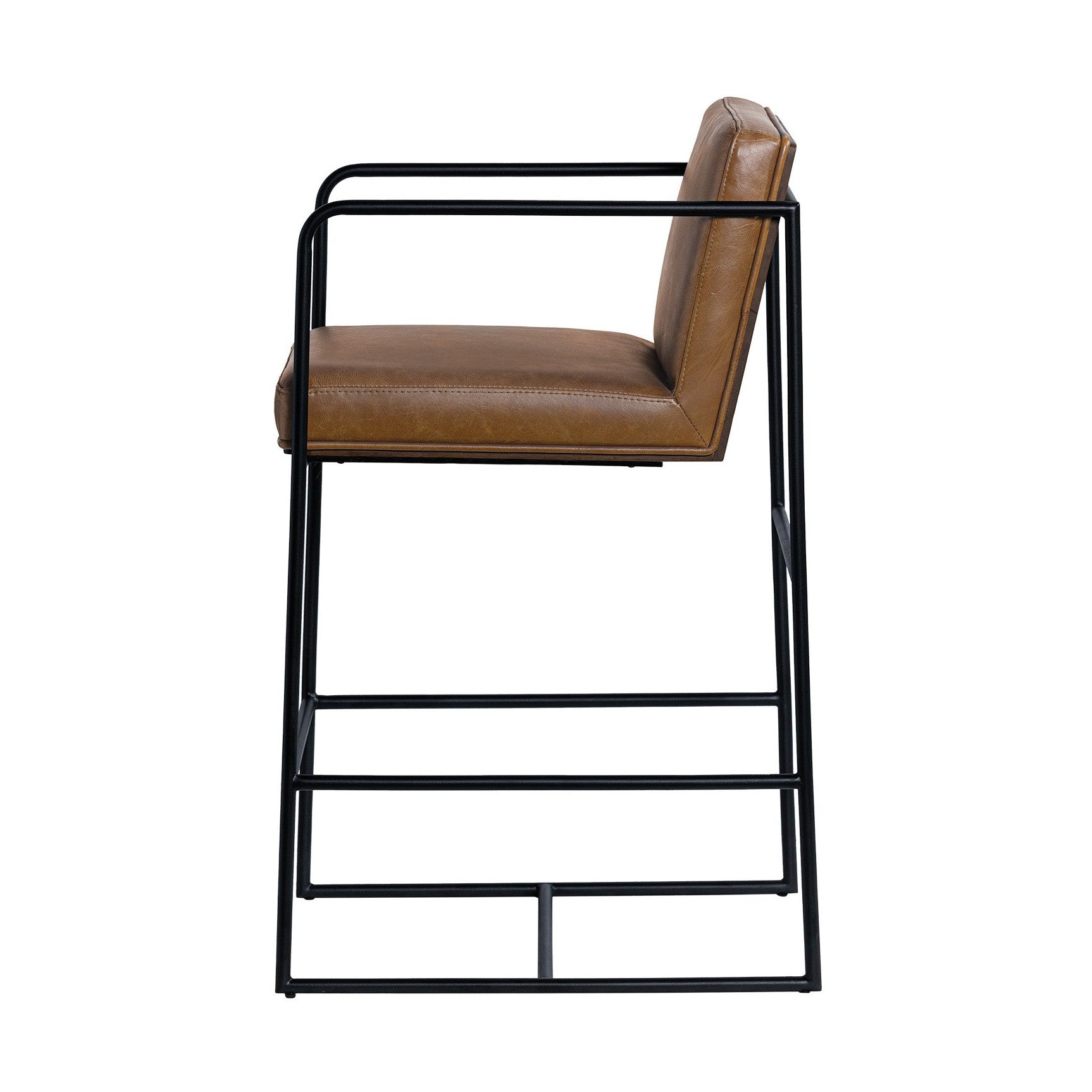 Stamford 36" Brown Leather Seat Counter Stool