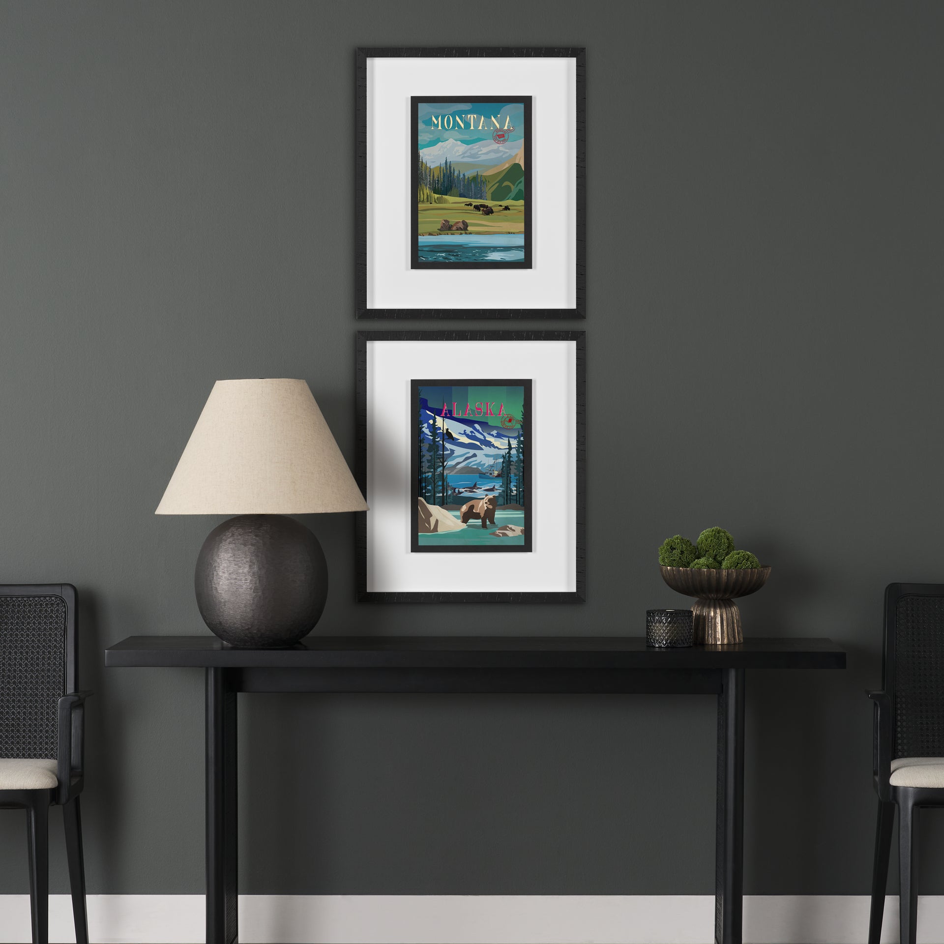 Montana Go USA by Mercana Studio Decograph Framed Art Print