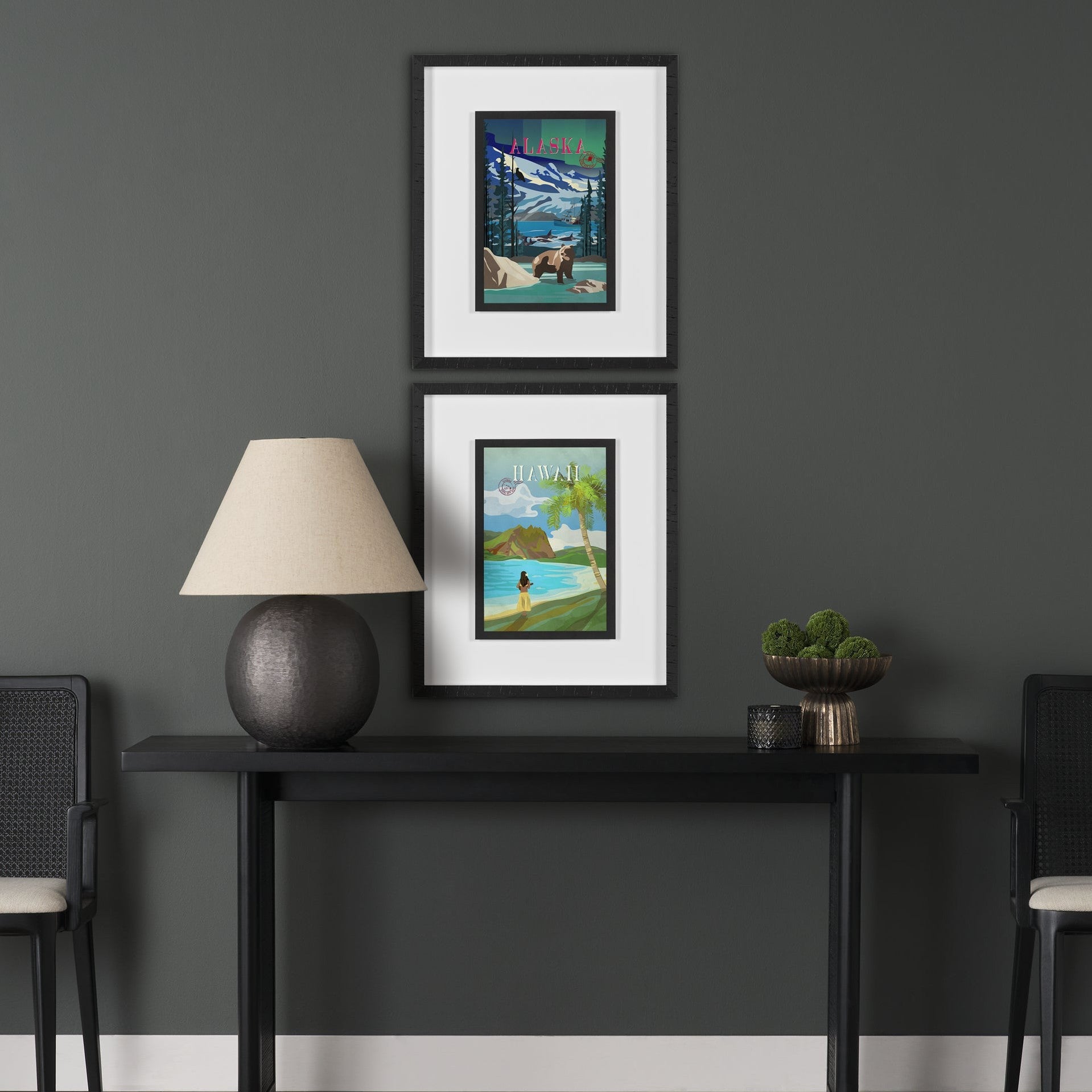Alaska Go USA by Mercana Studio Decograph Framed Art Print