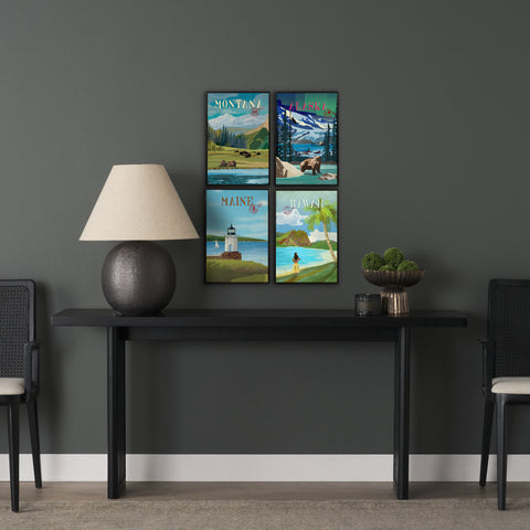 Montana Go USA by Mercana Studio Decograph Framed Art Print