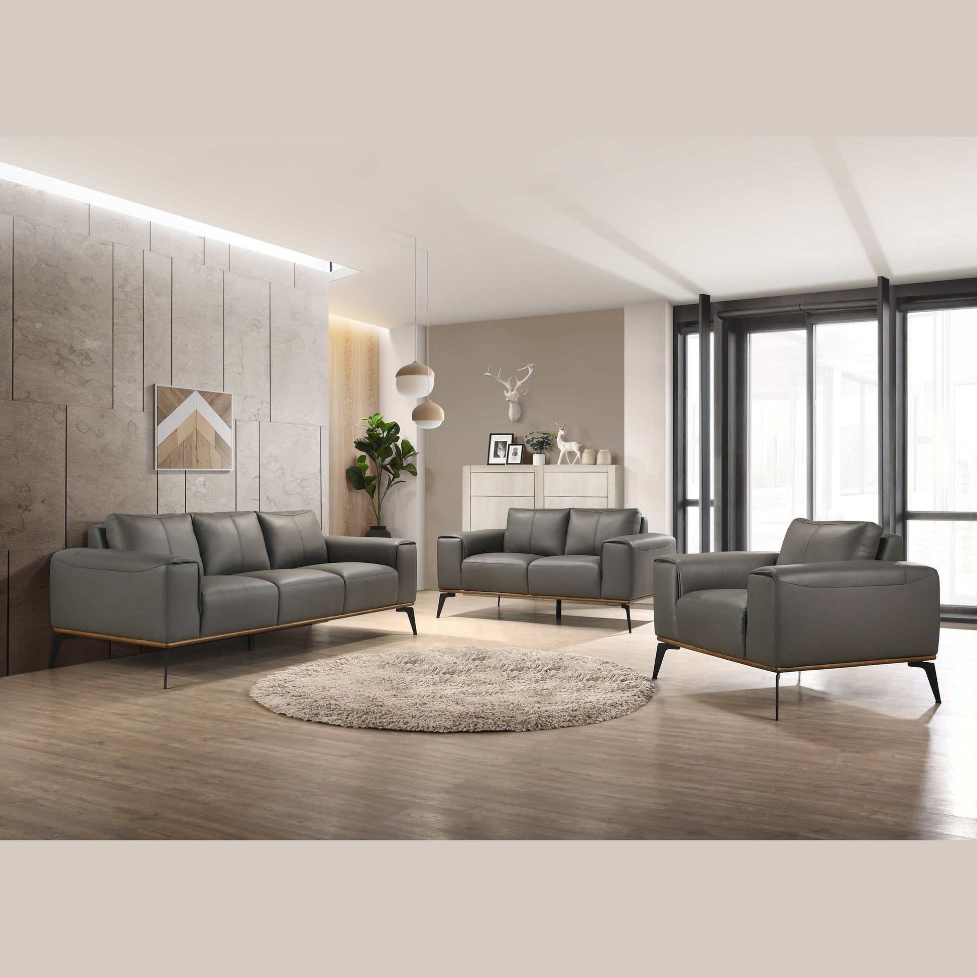 Pietro Genuine Leather Sofa