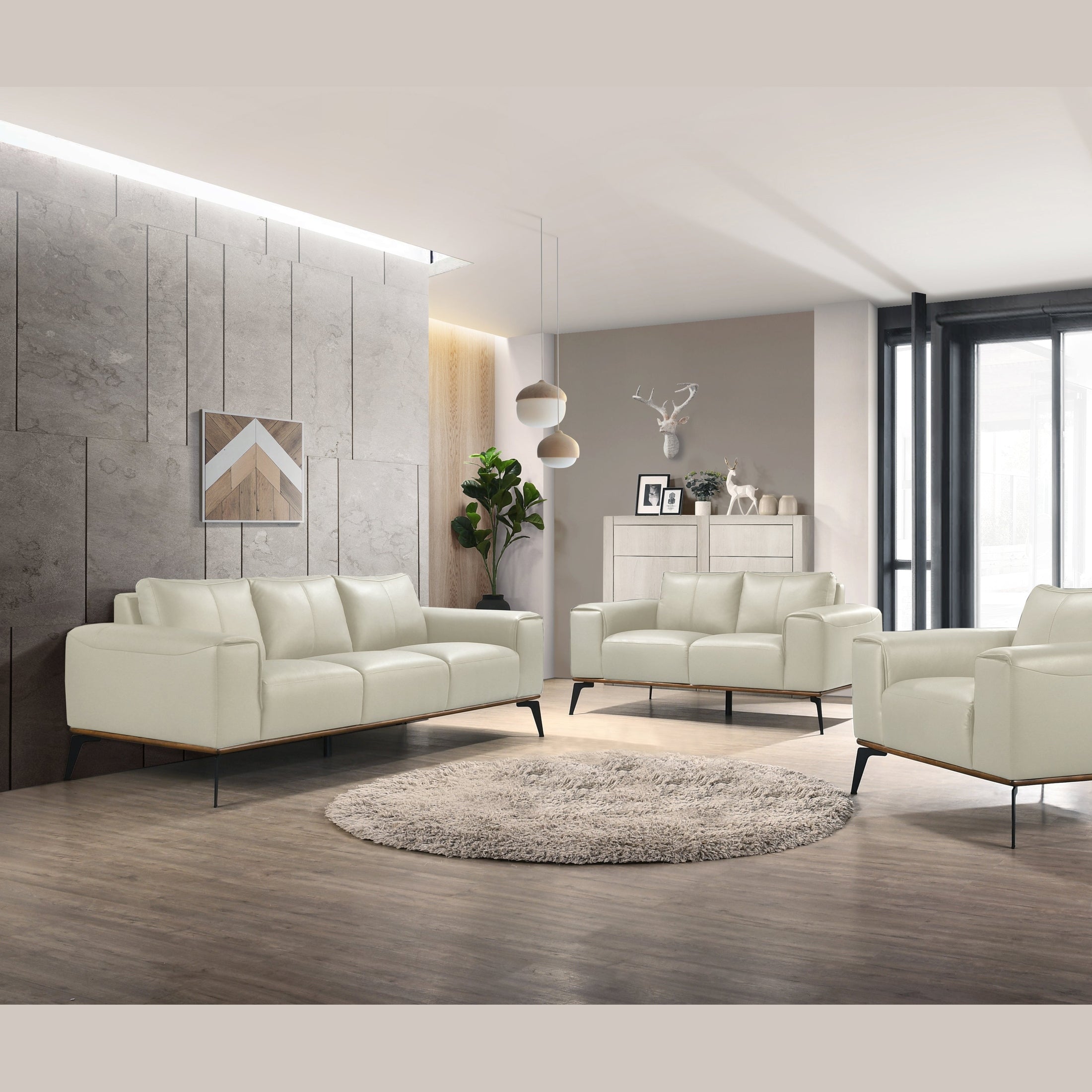 Pietro Genuine Leather Sofa