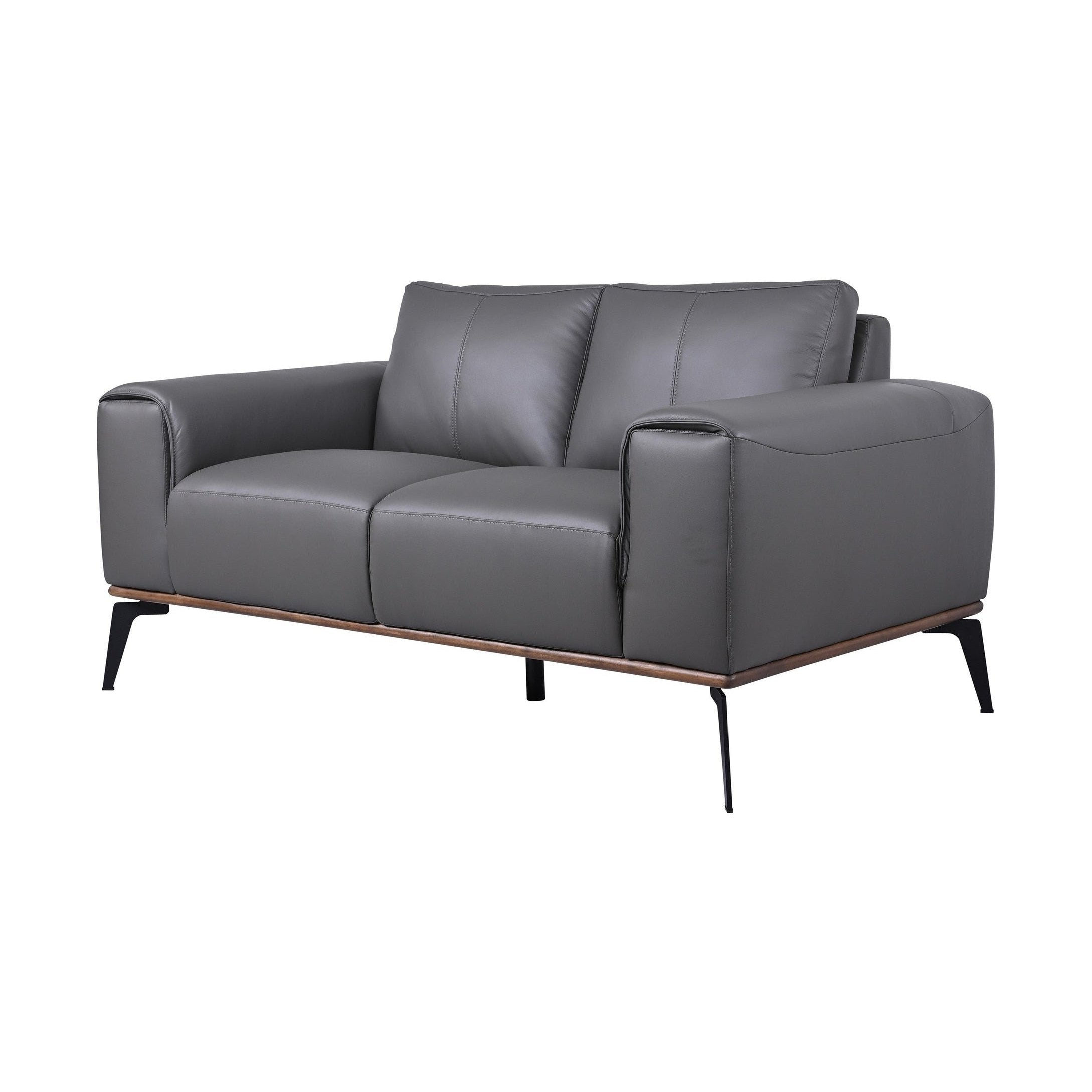 Pietro Genuine Leather Loveseat