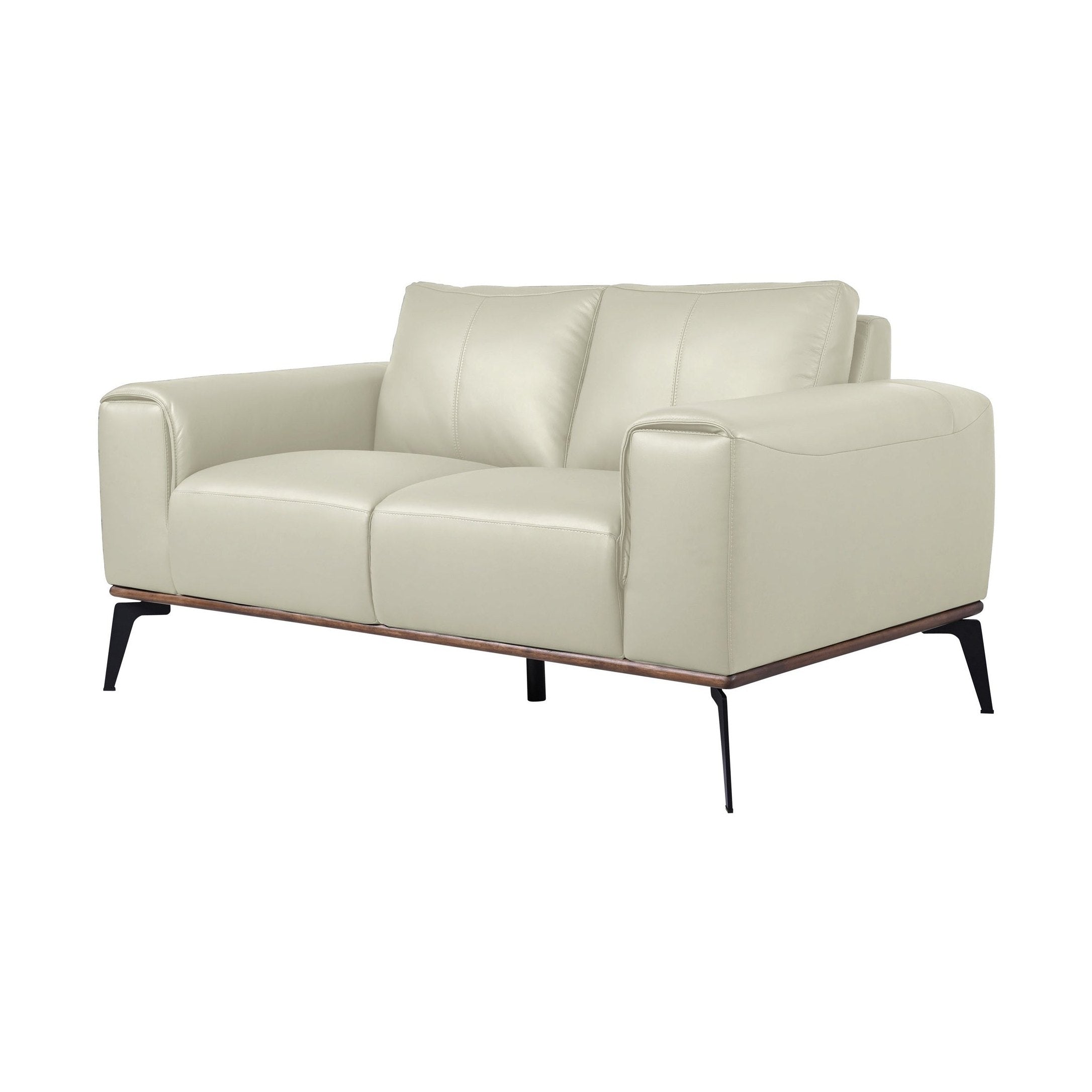 Pietro Genuine Leather Loveseat