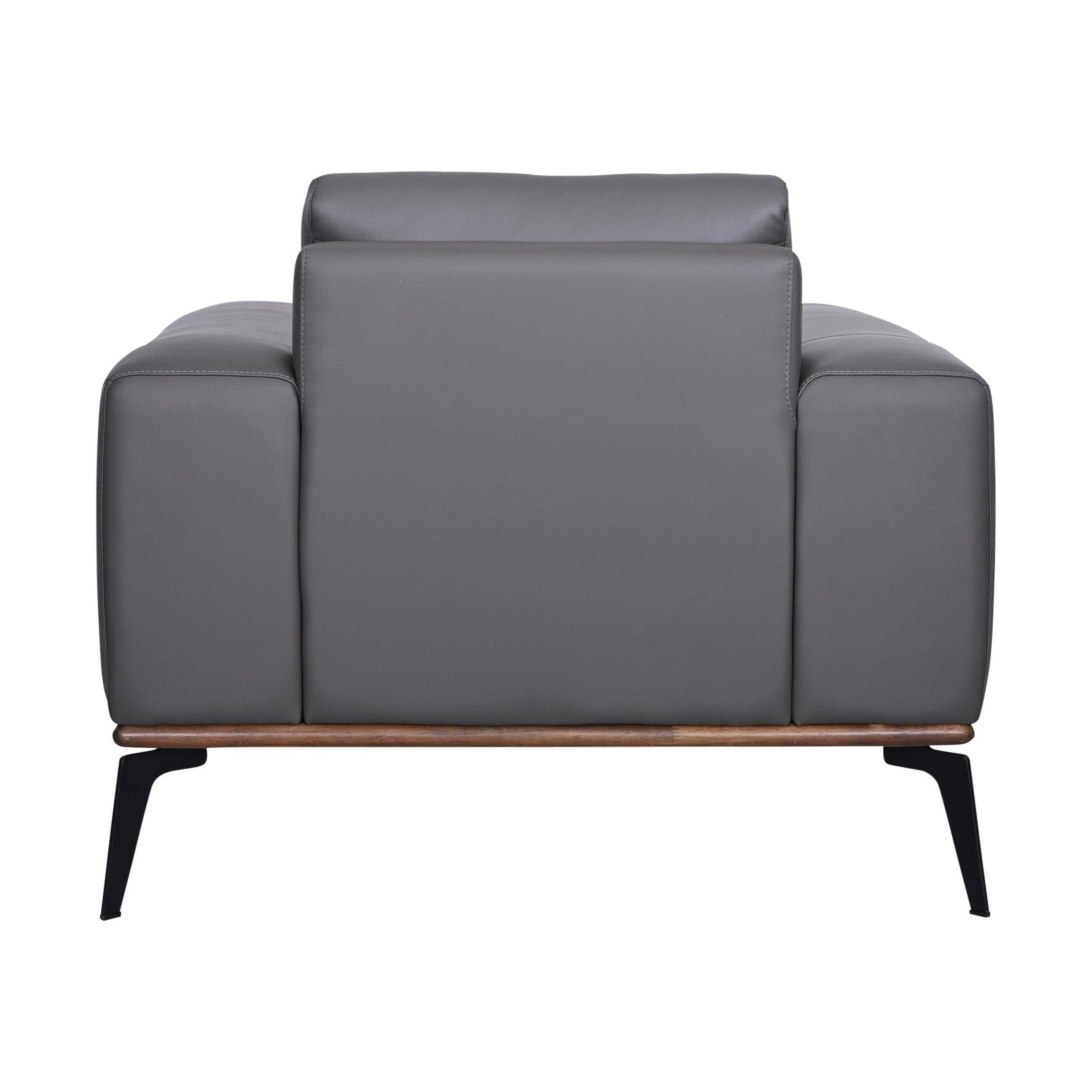 Pietro Genuine Leather Accent Chair