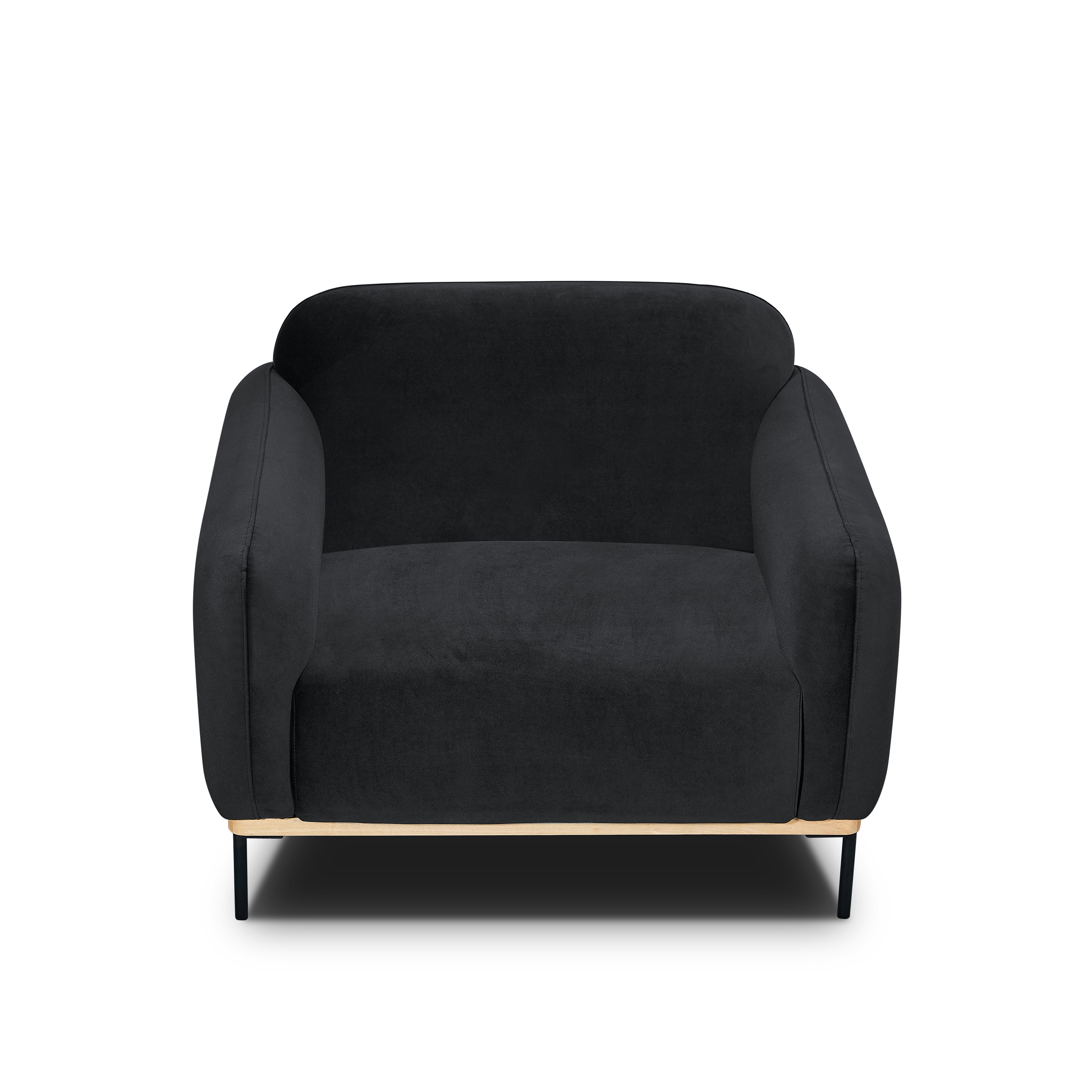 Ozias Modern Accent Chair – Blue