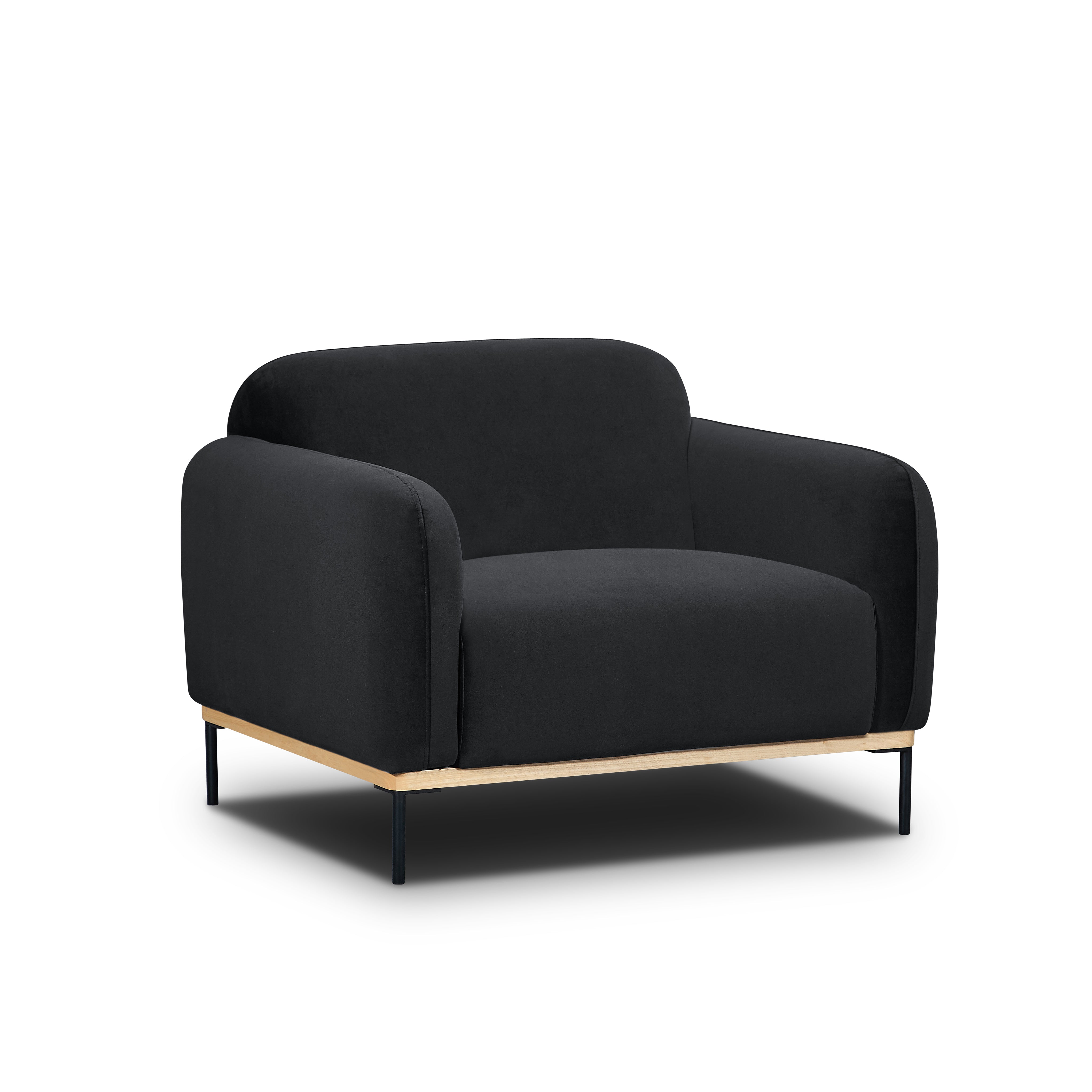 Ozias Modern Accent Chair – Blue