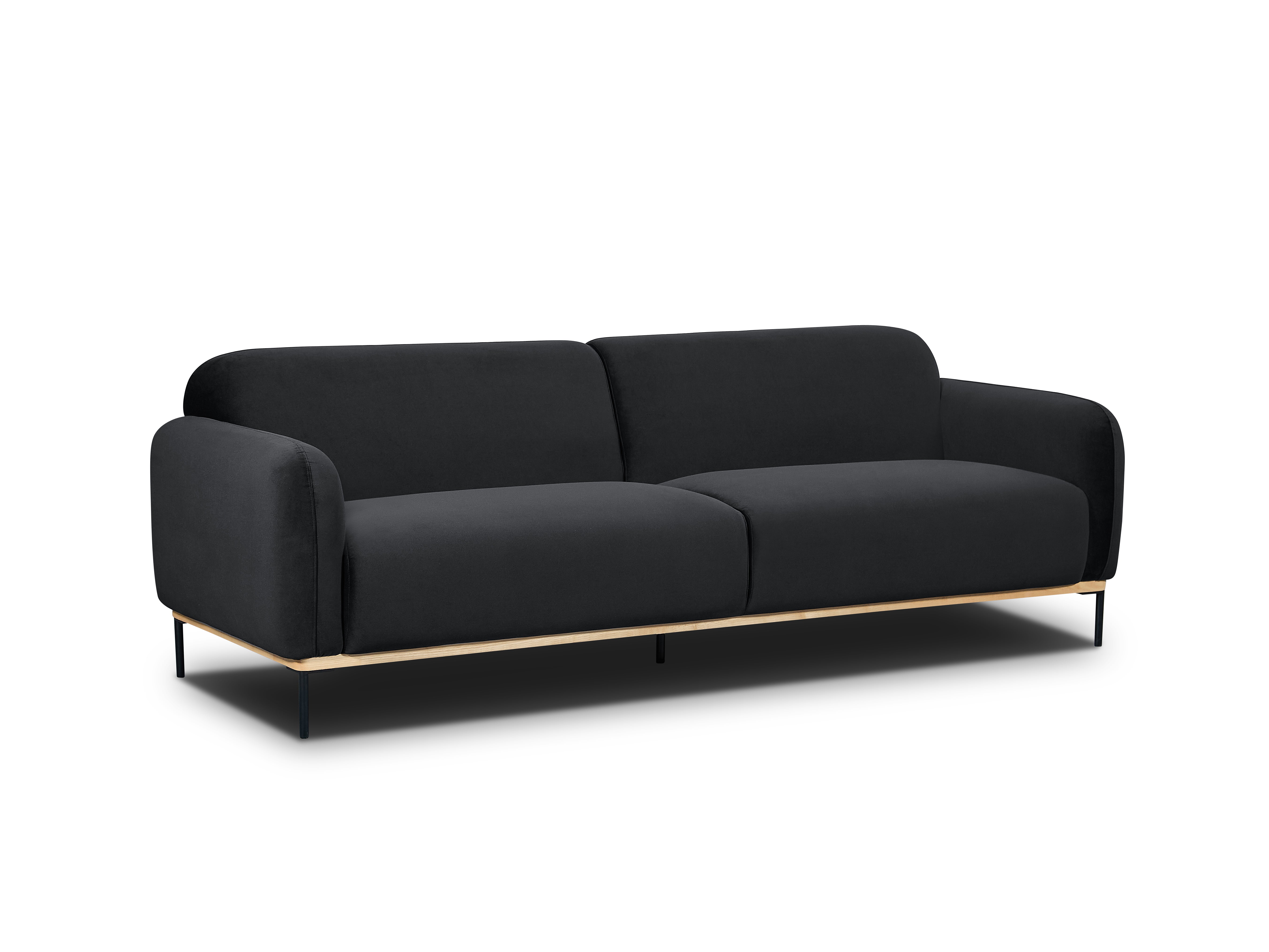 Ozias Modern 3-Seater Sofa – Blue