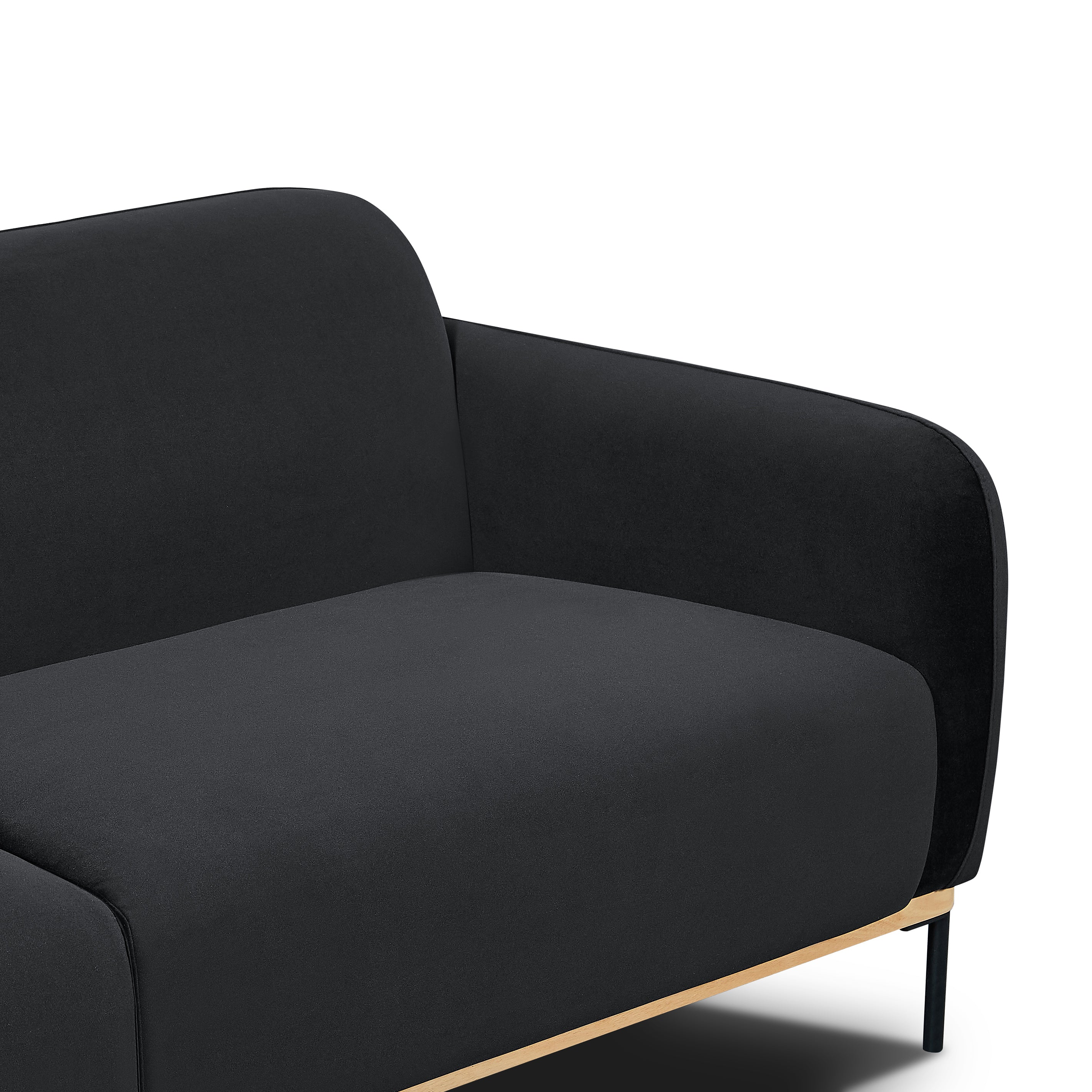 Ozias Modern 3-Seater Sofa – Blue