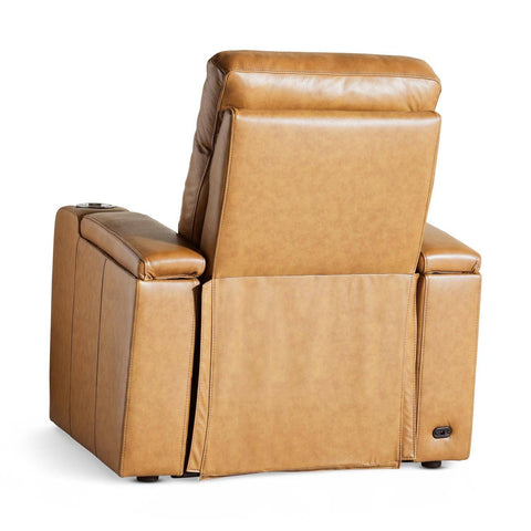 Creston Genuine Leather Recliner Chair with Cup Holder & Storage