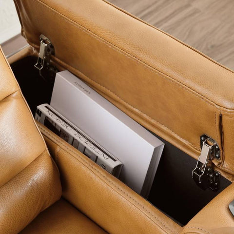 Creston Genuine Leather 3-Seater Power Recliner Sofa with USB & Wirele