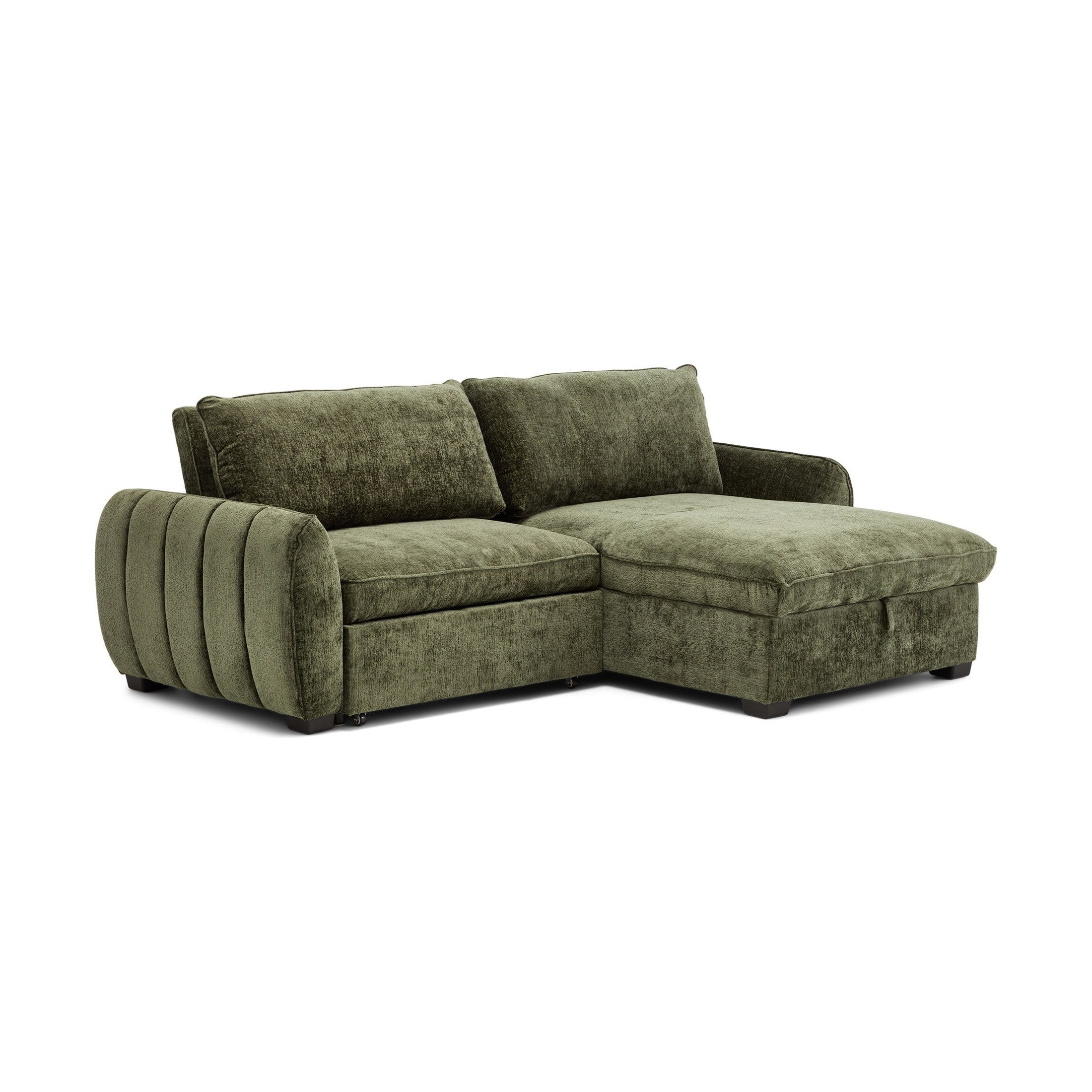 Cassey Pullout Sleeper Sectional with  Storage Chaise