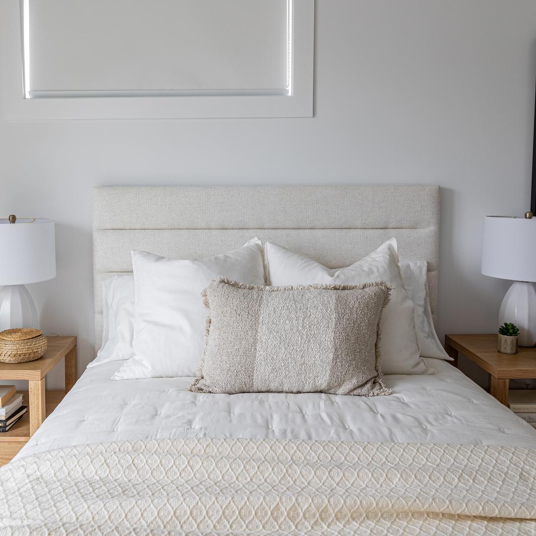 Justin Double Storage Bed Tall - Cream