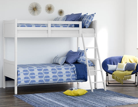 TWIN BUNK BED - WHITE