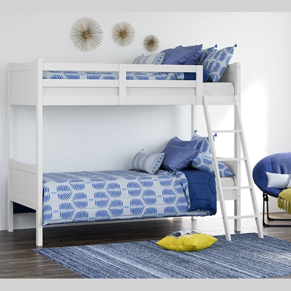 TWIN BUNK BED - WHITE