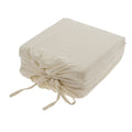 Lina Linen Queen Duvet Set, Ivory