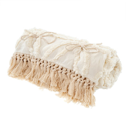 Tufted Lola Throw - Ivory