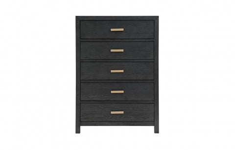 Fresno 36" 5-Drawer Chest -Charcoal