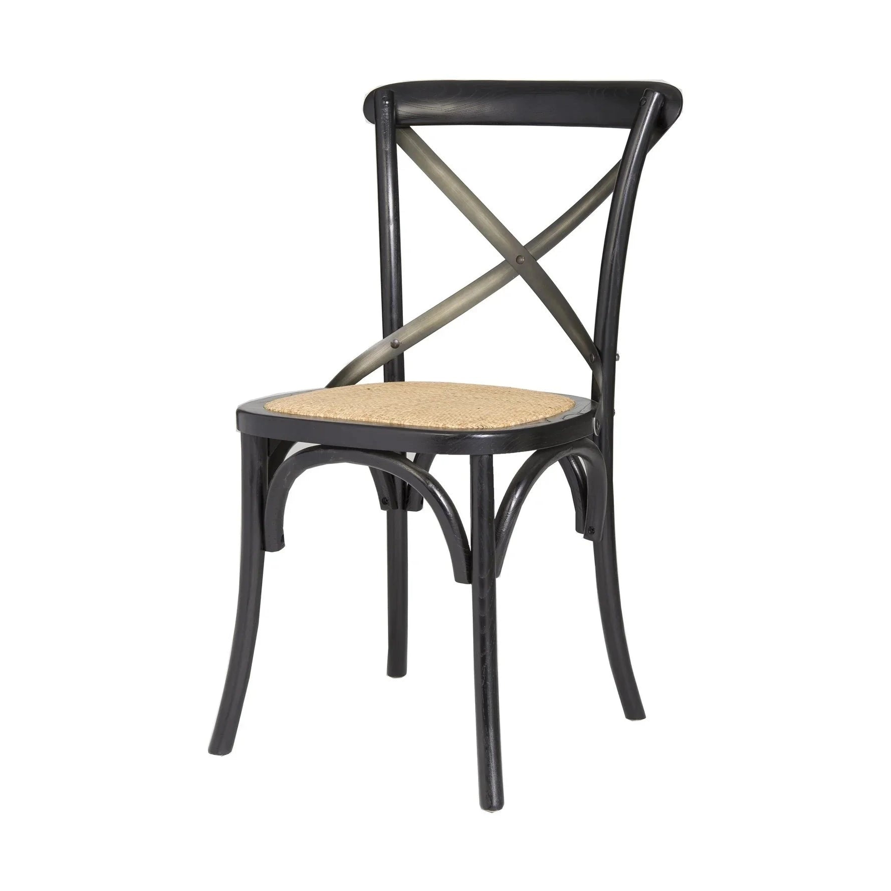 Wynric Back Chair w/ Rattan Seat