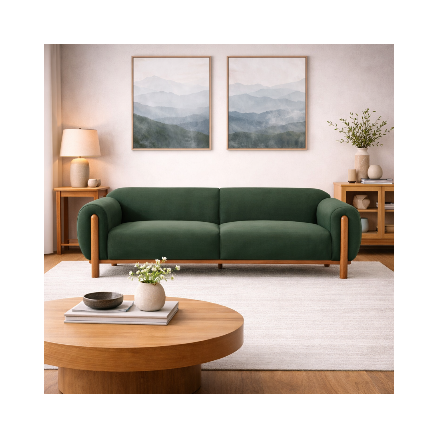 Elowen Premium Velvet Sofa