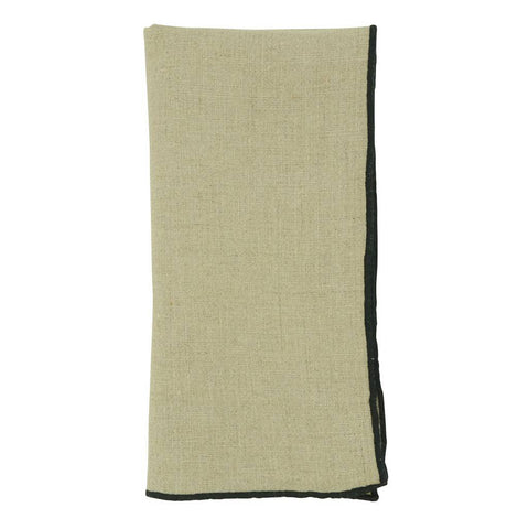 Stonewashed Stitch Border Table Napkins (Set of 4)