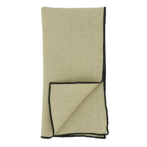 Stonewashed Stitch Border Table Napkins (Set of 4)